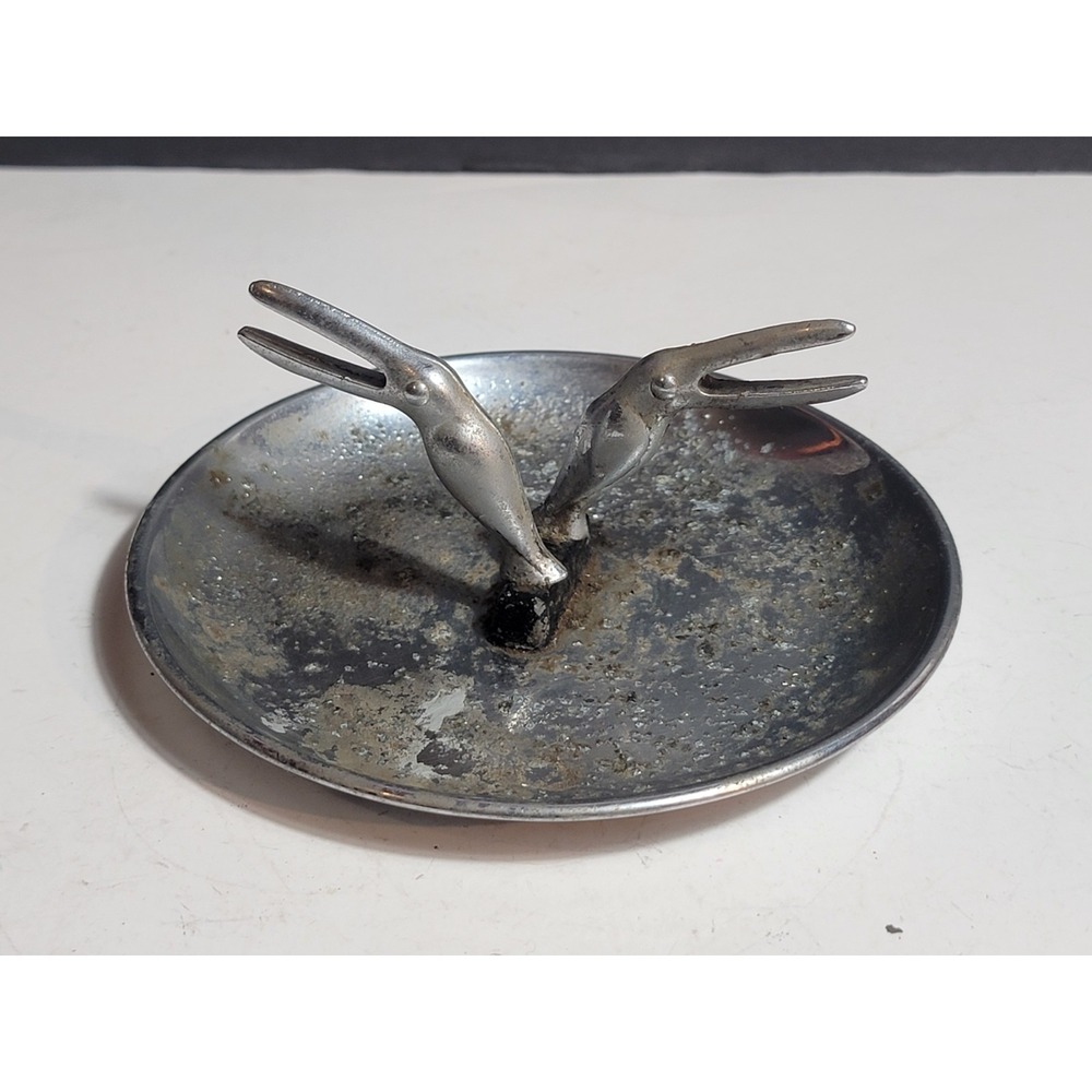 Vintage Hamilton Ashtray Pelican Toucan Pincherette Cigarette Holder Mid Century